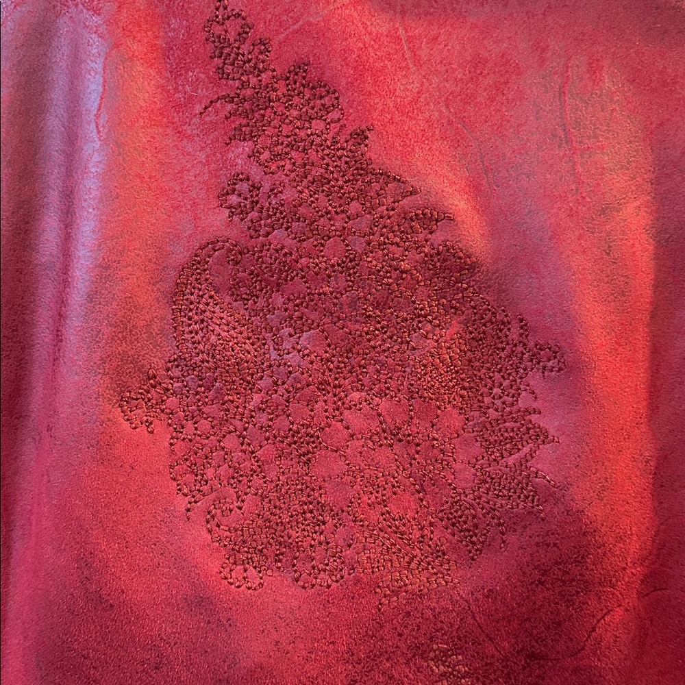 Desigual Red Leather Jacket - Picture 4 of 8